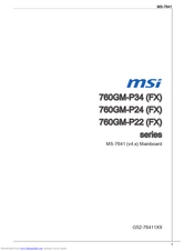 MSI 760GM-P34-Serie Bedienungsanleitung