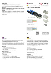 DeLOCK RJ45 Bedienungsanleitung