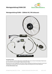 electric bike solutions PUMA 250 Montageanleitung