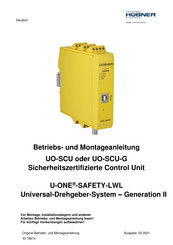 hübner UO-SCU Betriebs- Und Montageanleitung