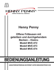 Henny Penny MVE-073 Bedienungsanleitung