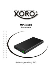 Xoro MPB 3000 Bedienungsanleitung