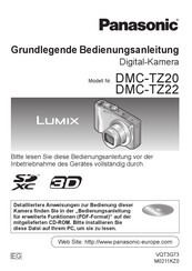 Panasonic Lumix DMC-TZ20EG-R Grundlegende Bedienungsanleitung