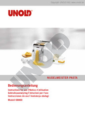 Unold Pasta 68860 Bedienungsanleitung