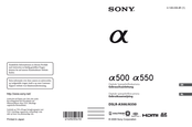 Sony Alpha DSLR-A550 Gebrauchsanleitung