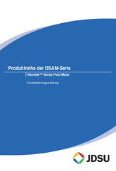 JDSU DSAM-Serie Kurzbedienungsanleitung