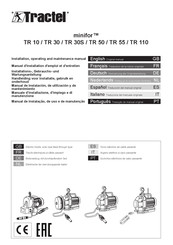 Tractel minifor TR 30S Installations-, Gebrauchs- Und Wartungsanleitung