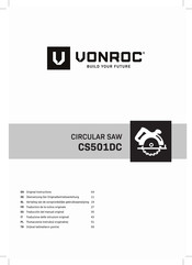 VONROC CS501DC Bersetzung Der Originalbetriebsanleitung
