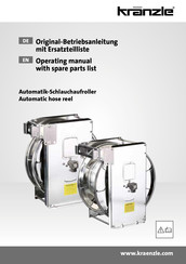 Kranzle 41.259 8 Original-Betriebsanleitung Mit Ersatzteilliste