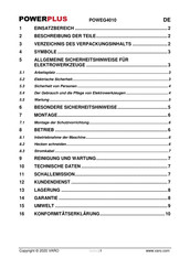 VARO Powerplus POWEG4010 Handbuch
