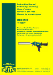 Refco DCD-230 Bedienungsanleitung