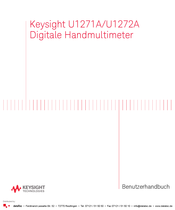 Keysight Technologies U1272A Benutzerhandbuch