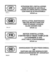 La Germania TY6 0E 60 DX Anweisungen Für Den Freien Einbau, Die Wartung Und Den Gebrauch