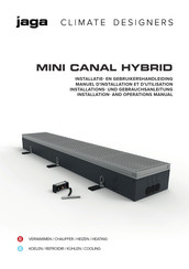 Jaga MINI CANAL HYBRID 34 Installations- Und Gebrauchsanleitung