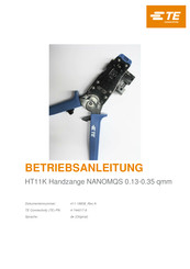TE Connectivity HT11K Betriebsanleitung