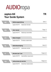AUDIOropa xepton-NX TR Bedienungsanleitung