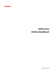 Canon G2020 Serie Online-Handbuch