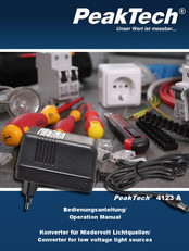 PeakTech 4123 A Bedienungsanleitung