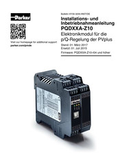 Parker PQDXXA-Z10 Serie Installations- Und Inbetriebnahmeanleitung