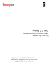 Waversa Wamp 2.5 MK2 Bedienungsanleitung