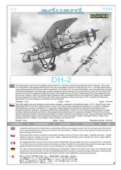 eduard DH-2 Bauanleitung