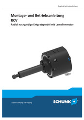 SCHUNK RCV 490 Montage- Und Betriebsanleitung