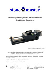Stonemaster StackMaster Revolution Bedienungsanleitung