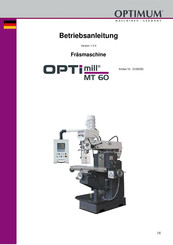 Optimum OPTImill MT 60 Betriebsanleitung