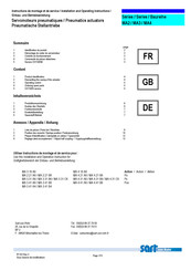 Rohr sart MA2 Serie Einbau- Und Betriebsanleitung