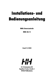 H+H 4A-1C Installations- Und Bedienungsanleitung