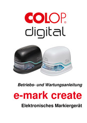COLOP digital e-mark create Betriebs- Und Wartungsanleitung