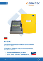 enwitec BATTERY BACKUP DISTRIBUTION Bedienungsanleitung