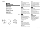 Sony MDR-V700DJ Bedienungsanleitung