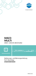 maco MULTI Bedienungs- Und Wartungsanleitung