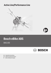 Bosch eBike ABS BAS100 Originalbetriebsanleitung