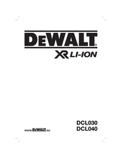 DeWalt XR Li-Ion DCL030 Bersetzt Von Den Originalanweisungen