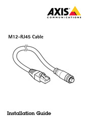 Axis Communications M12-RJ45 Installationsanleitung