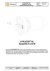 KTR-Group KTR-STOP RL Betriebs-/Montageanleitung