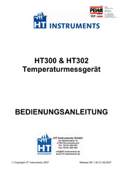 HT Instruments HT300 Bedienungsanleitung