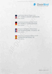Doorbird D21 Serie Installationsanleitung