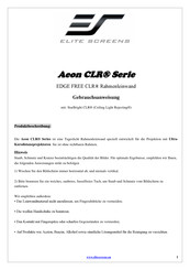 Elite Screens Aeon CLR Serie Gebrauchsanweisung