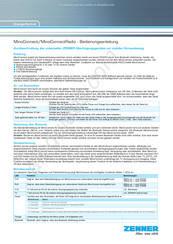 Zenner MinoConnect Bedienungsanleitung