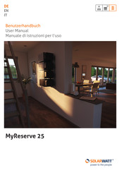 SOLARWATT MyReserve 25 Benutzerhandbuch