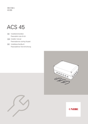 Nibe ACS 45 Installateurhandbuch