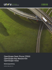 Unify OpenScape Desk Phone CP600 Bedienungsanleitung