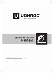 VONROC MS506AC Bersetzung Der Originalbetriebsanleitung