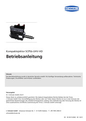 Schmalz SCPS UHV HD Serie Betriebsanleitung