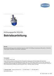 schmalz SCG-HSS Betriebsanleitung