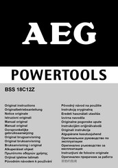 AEG Powertools BSS 18C12Z Originalbetriebsanleitung