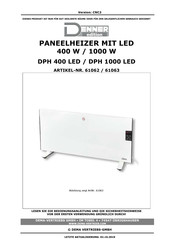 Denner Edition DPH 1000 LED Bedienungsanleitung